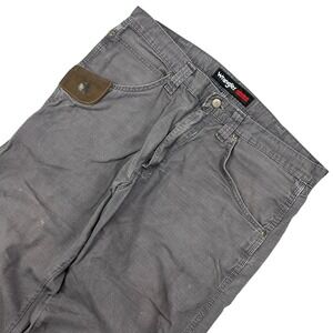 Wrangler Riggs Workwear Men's Gray Carpenter Pants Size 34x34 Canvas Ripstop